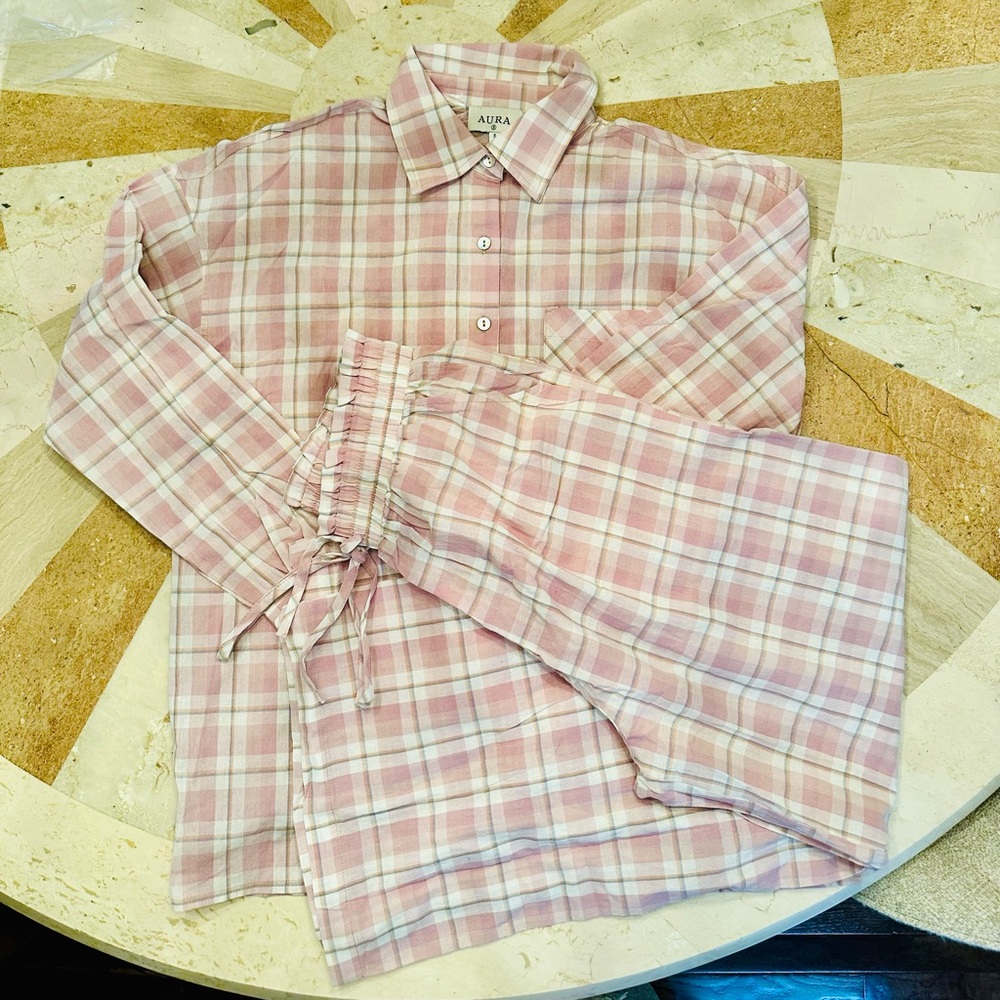 NEW Pajama Set Long Pants & Top Small